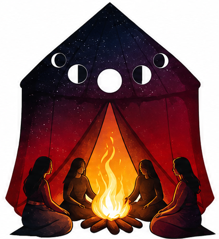 Red Tent PMDD logo on dark background